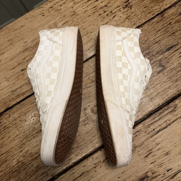 Vans Old Skool Checkered Lace Up Skate Shoes Retro Checkerboard M9 - Picture 3 of 8